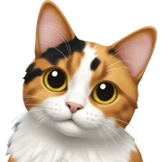 Calico cat sticker