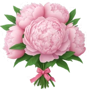 Peonies bouquet  sticker