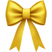 Yellow bow sticker