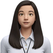 girl in white collared shirt sticker