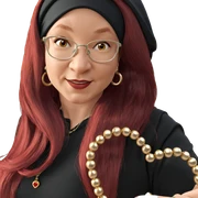 red-haired girl with jewelry sticker