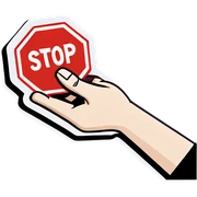 Stop it Hand
 sticker