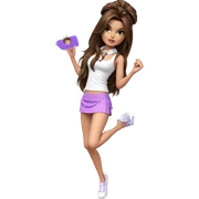 brown haired girl in skirt sticker