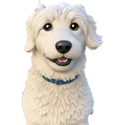 dog in grass outdoors sticker
