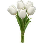 white tulip bouquet sticker