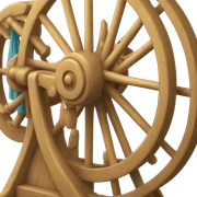 Spinning wheel fancy sticker