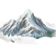 snowy mountain sticker