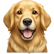 golden retriever dog sticker