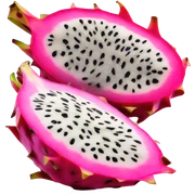 dragon fruit sliced in half  sticker