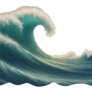 Waves sticker
