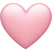 light pink heart sticker