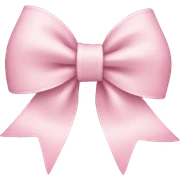 Light pink bow sticker
