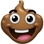 Poop smiling sticker
