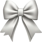 white bow sticker