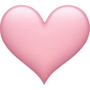 Light pink heart  sticker