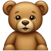 Light brown teddy bear sticker