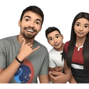 smiling girl with multiple boys sticker