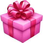 pink Christmas gifts sticker