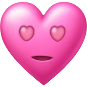 Pink heart sticker