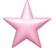 pale pink star sparkle sticker