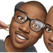 bald boy with hoop earrings sticker