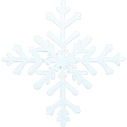 Snowflake heart sticker