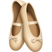Beige ballet shoes sticker