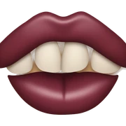 Burgundy lips sticker