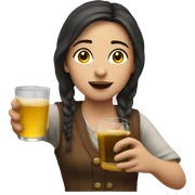 Drinking Thea sticker