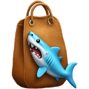 Un bolso de tiburon sticker