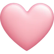 light pink loveheart  sticker