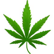 weed leaf sticker