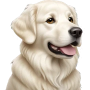 White Golden retriever sticker