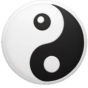Yin yang sticker