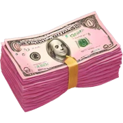  pink money sticker