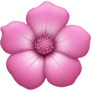 Pink flower sticker