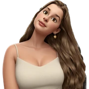 brown haired girl in jewelry sticker