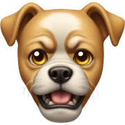 Angry dog sticker