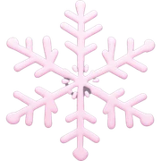 pastel pink snowflake  sticker