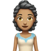 Chica bailarina con vestido azul  sticker