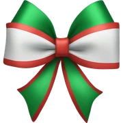 Christmas bow sticker