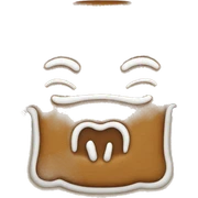 gingerbread kissin sticker