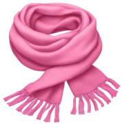 pink scarf sticker