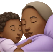 Mom with baby sleeping sticker