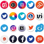 Social Media logos sticker