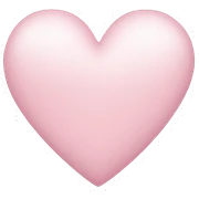 Light pink heart  sticker