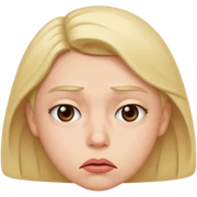 🤨 fazendo um biquinho pra baixo sticker