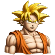 tattoo of goku sticker