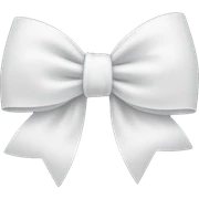 white bow sticker