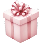 Light pink Christmas gifts under a white Christmas tree  sticker